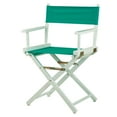 thumbnail image 1 of "18" Director's Chair White Frame-Teal Canvas", 1 of 3