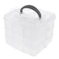 thumbnail image 1 of 18 Dividers Adjustable Storage Organizer Case Jewelry Box Clear, 1 of 8