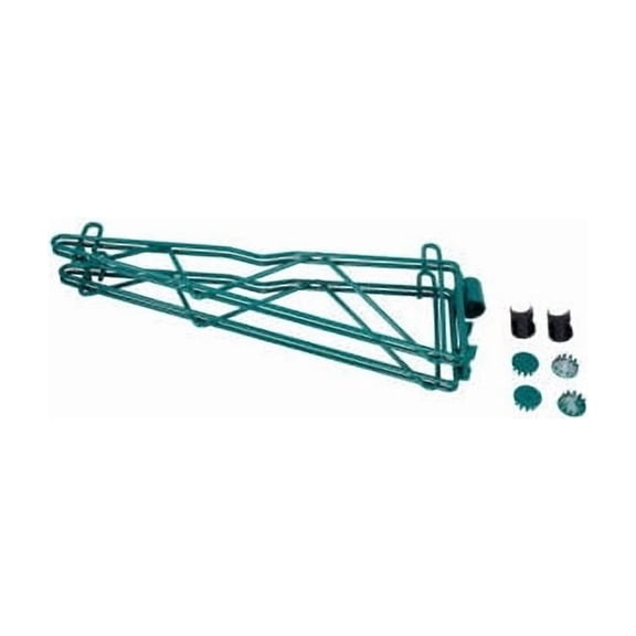 Nexel Poly-Green Adjustable Double Shelf Post Bracket 18""D