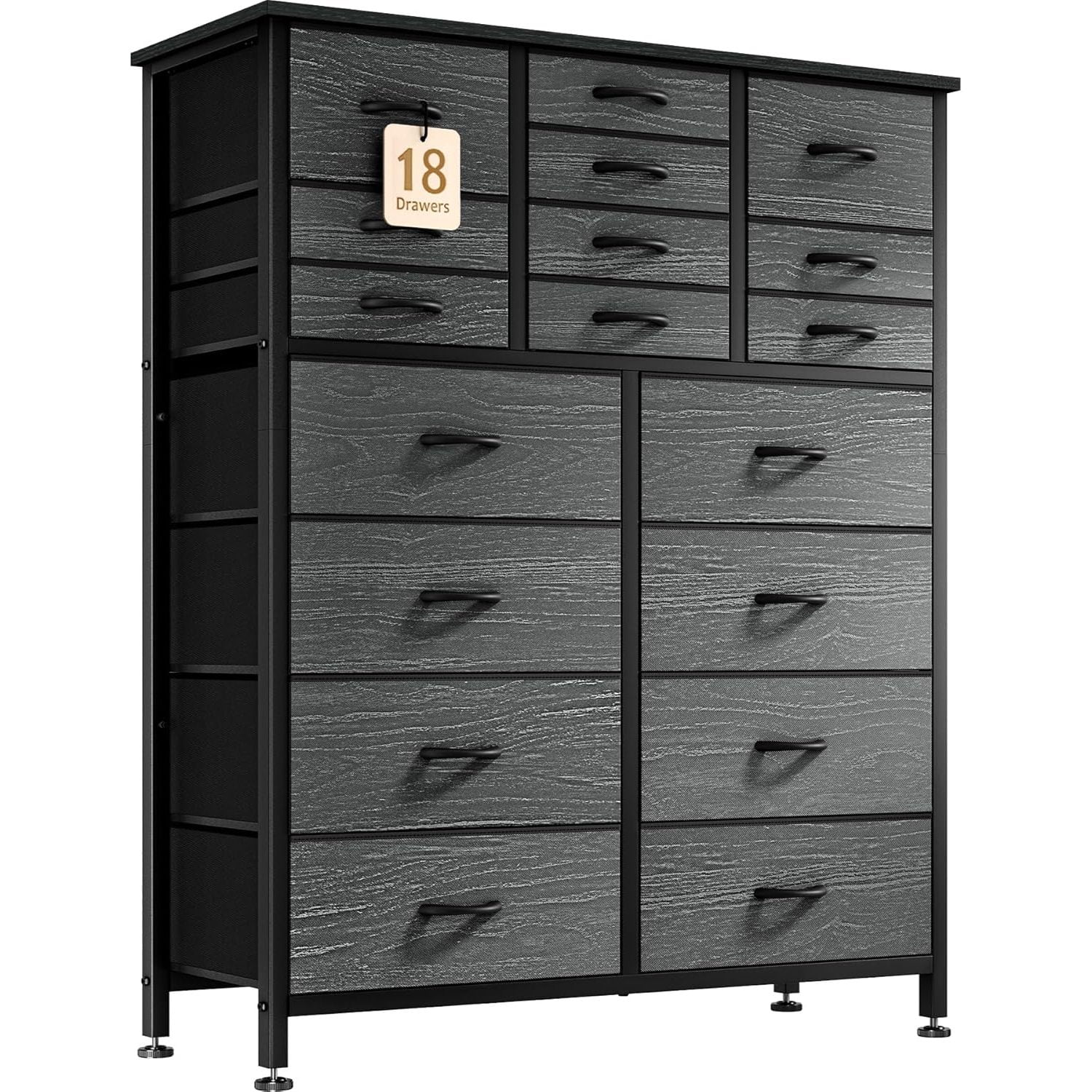 18 Drawer Dresser, Tall Dressers for Bedroom, Extra Large Capacity ...