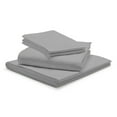 thumbnail image 1 of 18" EXTRA DEEP POCKETS - 1000-Thread Count 100% Egyptian Cotton Queen XL Sheet Set, Long Staple Cotton, 1000-TC Pure Cotton - Queen XL, Light Grey, 1 of 7