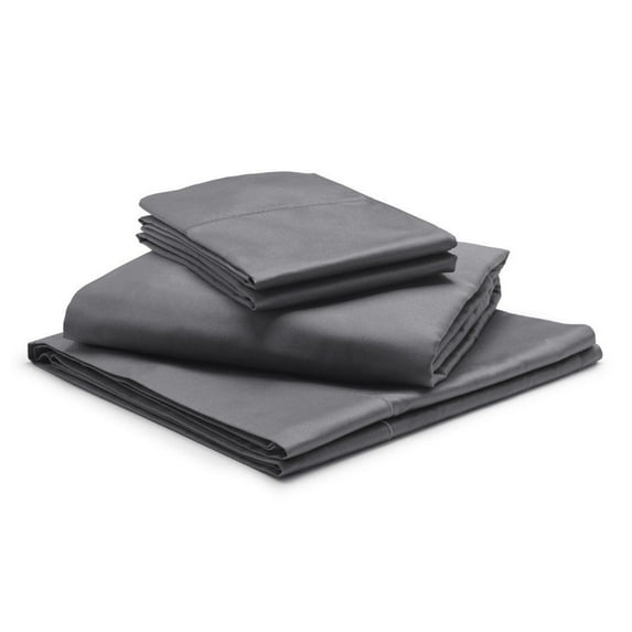 18" EXTRA DEEP POCKETS - 1000-Thread Count 100% Egyptian Cotton Split Head Sheet Set, Long Staple Cotton, 1000-TC Pure Cotton - Split Head California King, Dark Grey