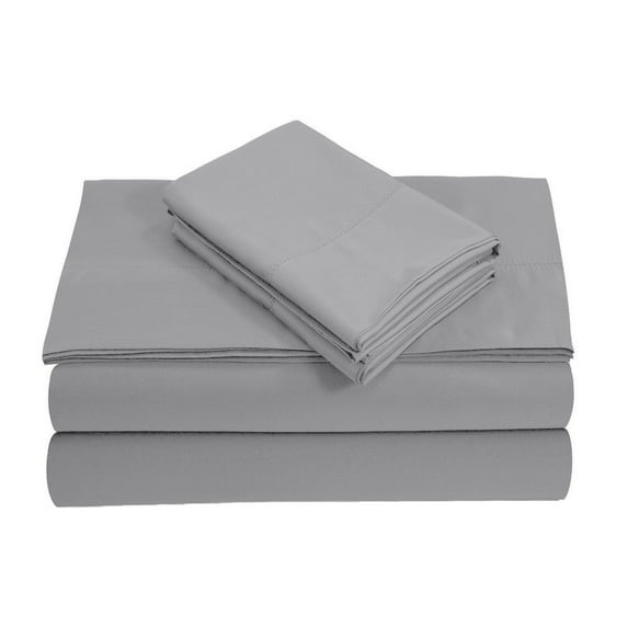 18" EXTRA DEEP POCKETS - 800-Thread Count 100% Egyptian Cotton Queen XL Sheet Set, 4PC (1 Flat, 1 Fitted, 2 Pillowcases) Long Staple Cotton, 800-TC Pure Cotton - Queen XL, Light Grey