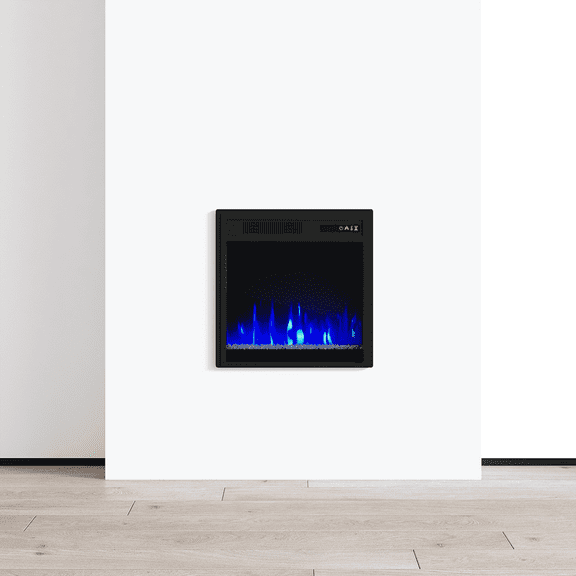 18" Electric Fireplace Wall Recessed Heater, 1500W/5100BTU