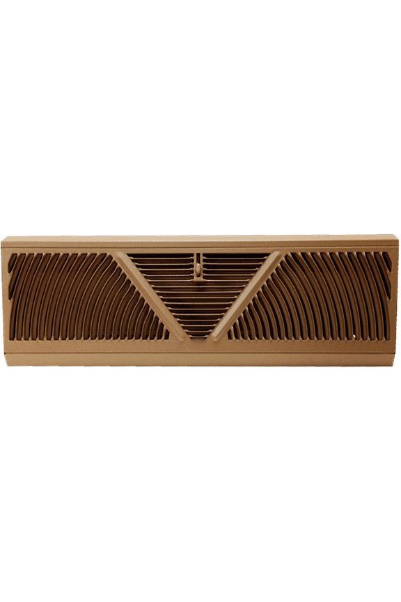 18" Extended Height Brown Baseboard Register