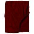 thumbnail image 1 of 18" Extra Deep Pockets Fitted Sheet Only - Full XL Size, Burgundy Color 300-Thread-Count Egyptian Cotton 1-PC Bottom Fitted Sheet, 1 of 7