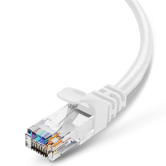 18' FT Feet CAT6 CAT 6 RJ45 Ethernet Network LAN Patch Cable Cord - White New