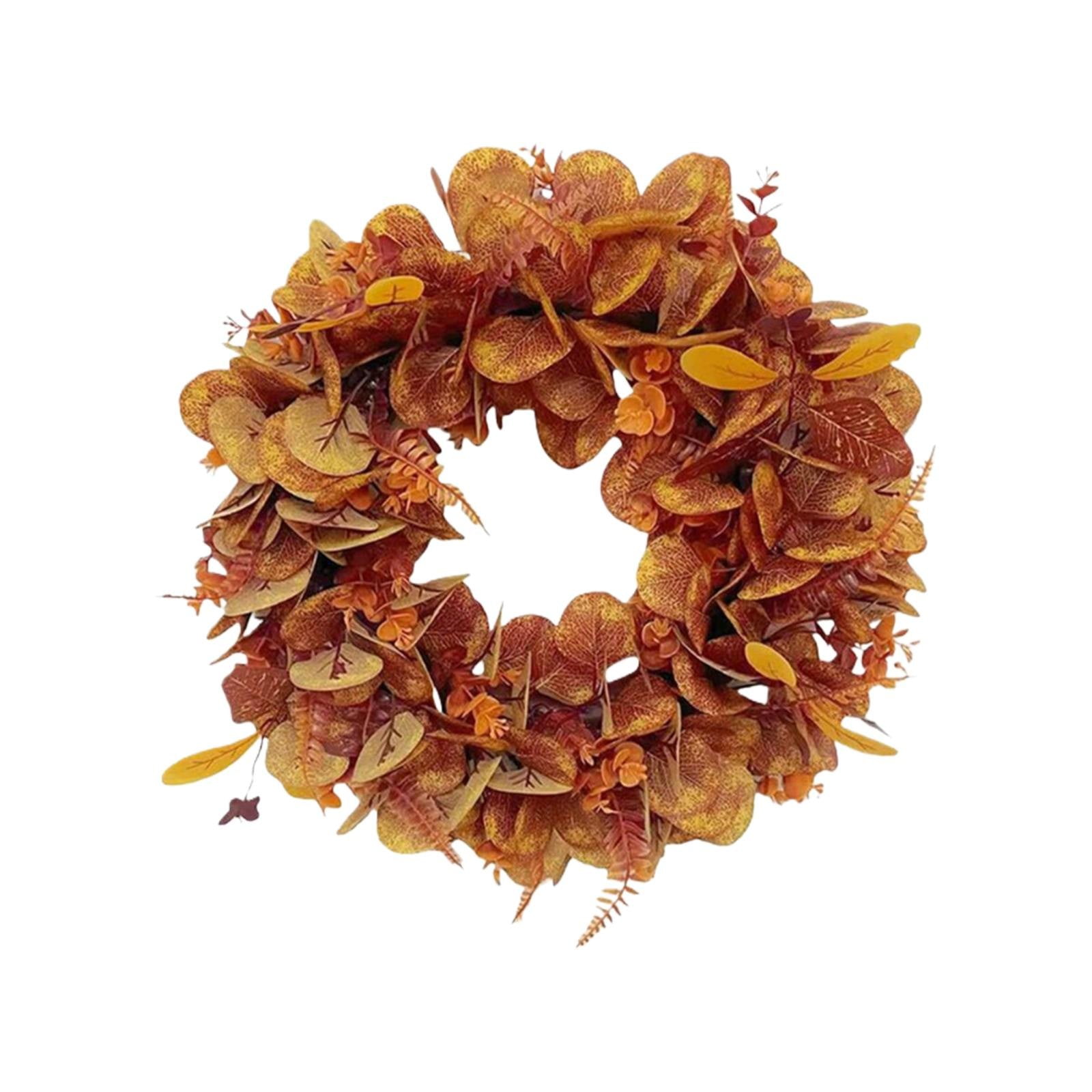 18" Fall Wreaths For Front Door Artificial Autumn Wreath Fall Door