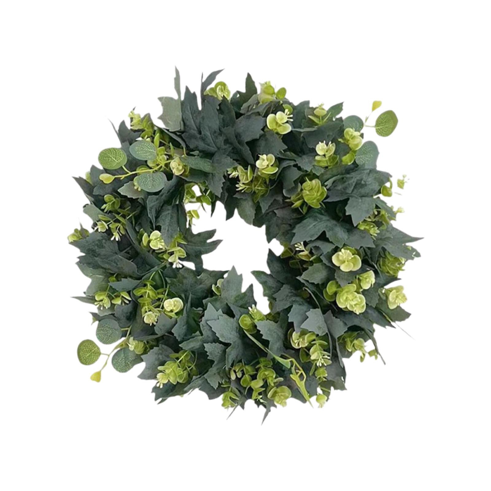 18" Fall Wreaths For Front Door Artificial Autumn Wreath Fall Door ...