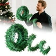 thumbnail image 1 of 18 Feet Christmas Garland Artificial Pine Greenery with Soft for Indoor Outdoor Staircase Railing Banister Doorway Fireplace Mantel Holiday Decorations Christmas Party Home Decor Festive Season, 1 of 8