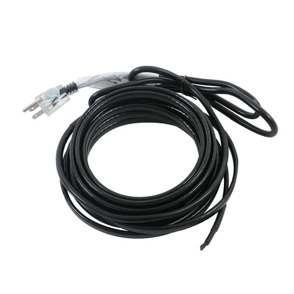 18 Feet Heat Tape 8 Watts Per Foot Heating Cable Suitable for Roof Snow Melting De-icing Drainage Ditch Metal and Plastic Home Pipes Freeze Protection 120V 60HZ Alternating Current