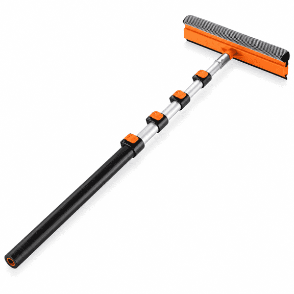 18 Feet Window Washer Squeegee Kit With Extension Pole Multi-Use Cleaning Tool