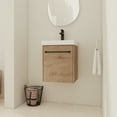 thumbnail image 1 of 18'' Floating Wall-Mounted Bathroom Vanity with Ceramic Sink & Soft-Close Cabinet Door, For Small Bathroom, 1 of 9