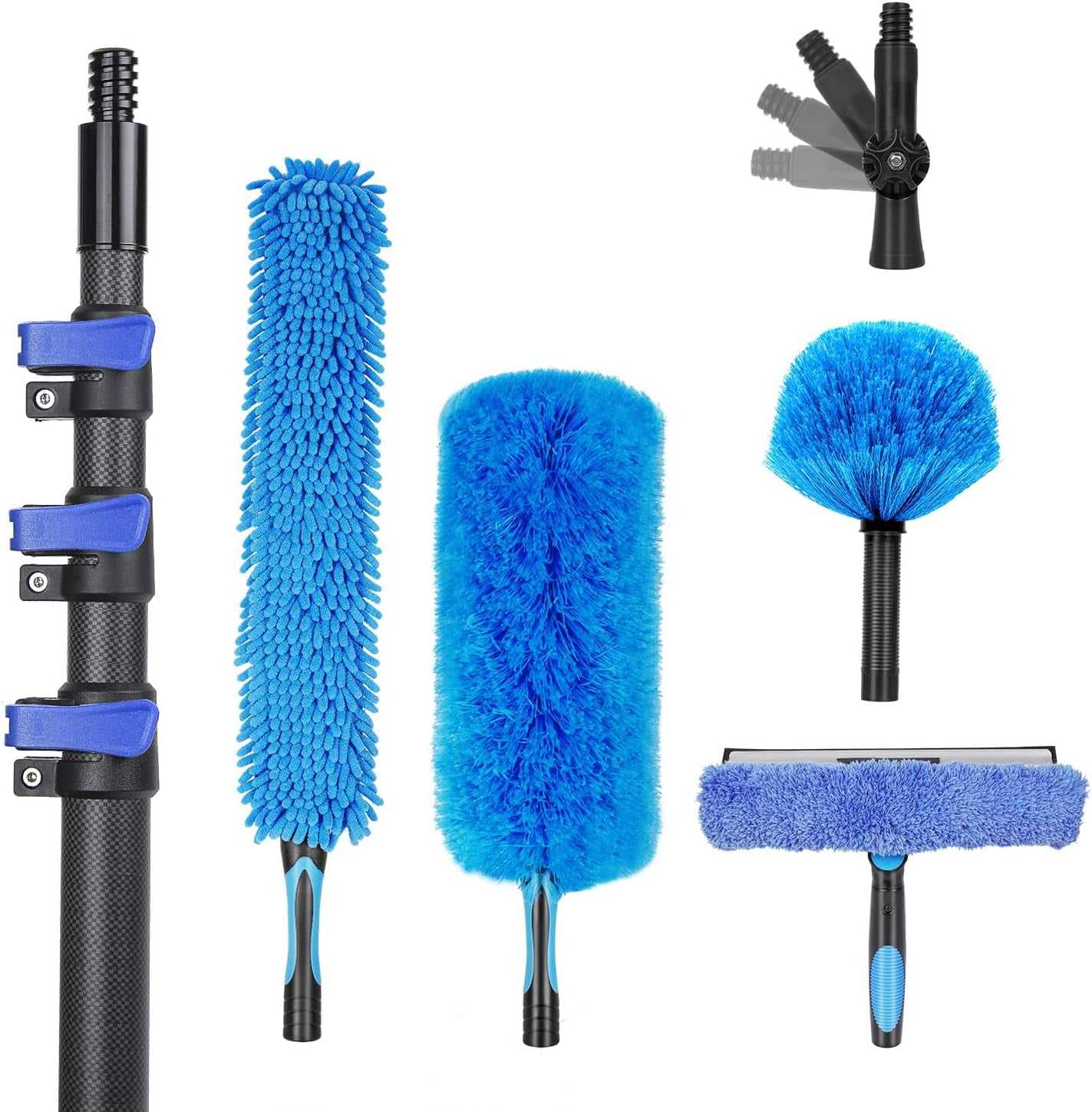 18 Foot High Ceiling Duster Kits with 3.5-12 FT Carbon Fiber Extension ...