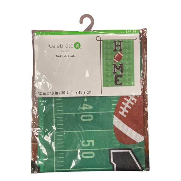 Celebrate it Football Garden Flag 12x18in