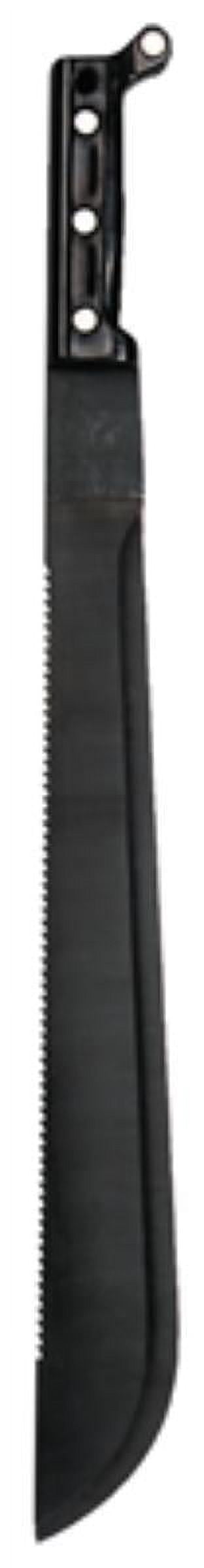 18", G.I. Style, All Purpose  Sawback Machete with Plastic Handle