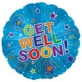 thumbnail image 1 of 18" GET WELL SOON Stars Balloon &bull; Party Supplies Decorations Foil Mylar Balloon, 1 of 1