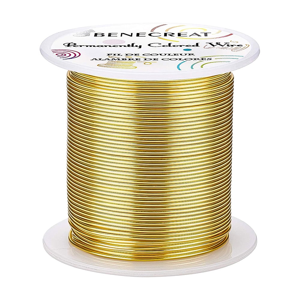 18 Gauge 32 Yards Gold Jewelry Wire - Tarnish Resistant Beading Wrapping Wire for DIY Craft Making