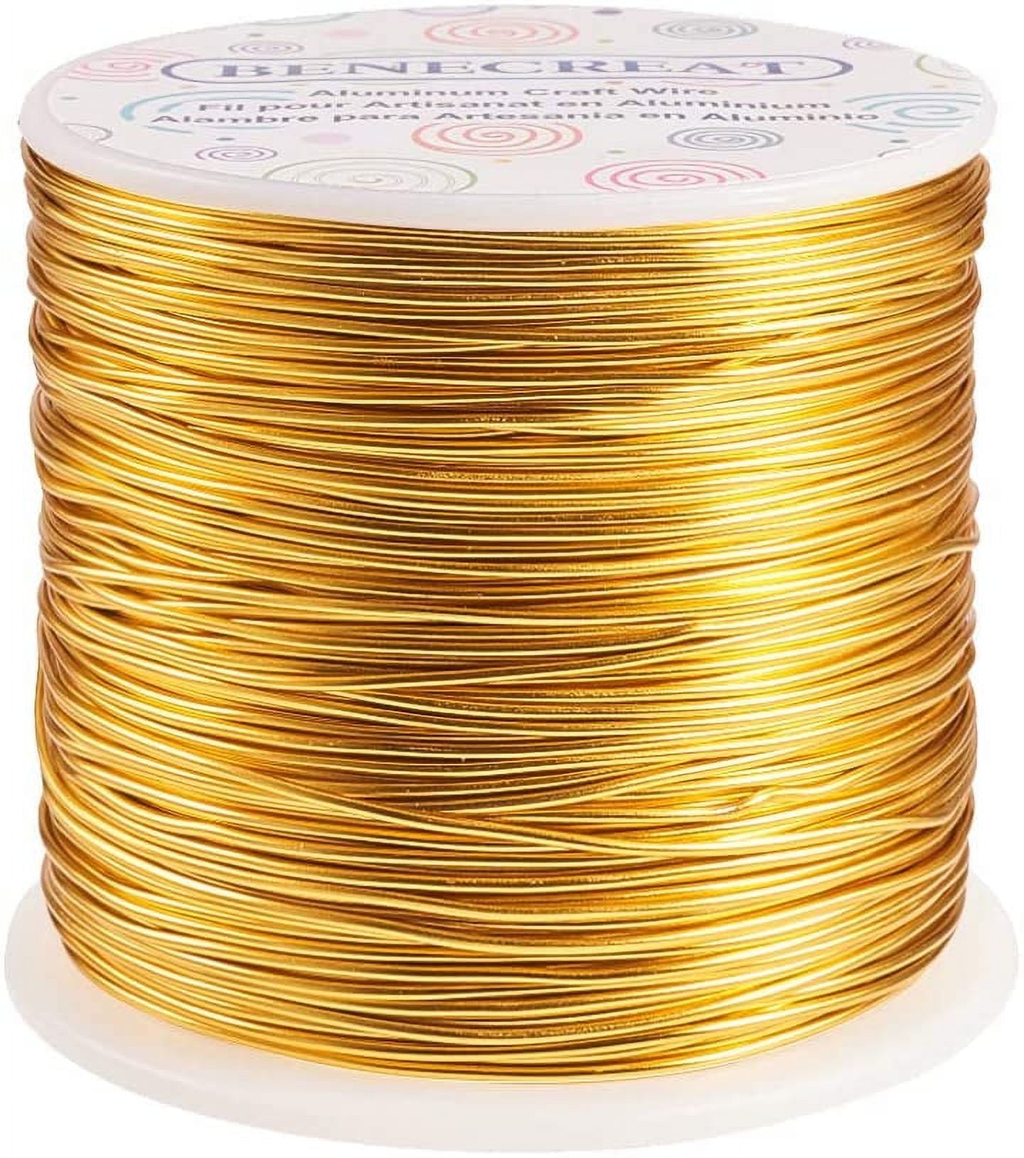18 Gauge Aluminum Wire 492 FT Anodized Jewelry Craft Making Beading Floral Colored Aluminum Craft Wire Gold