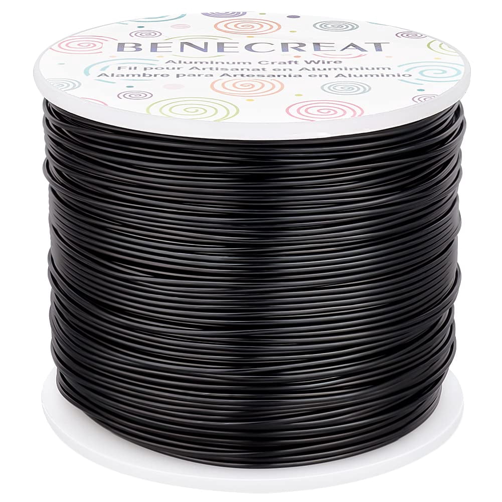 18 Gauge Aluminum Wire 492FT Anodized Black Bendable Craft Wire