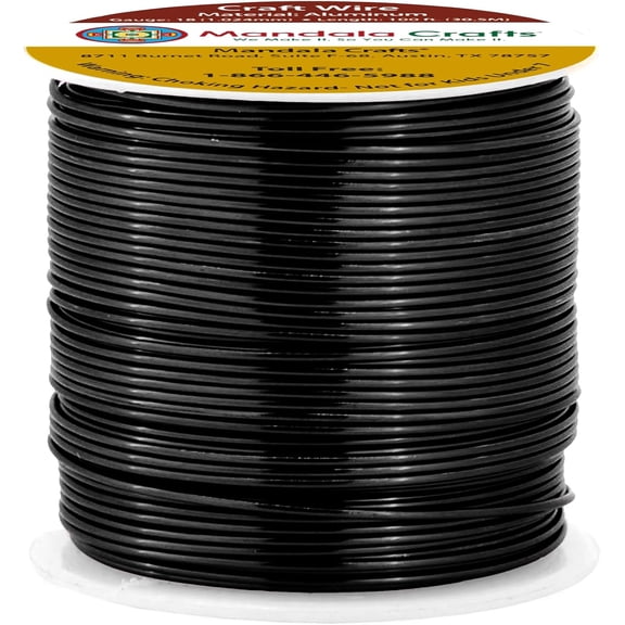 18 Gauge Anodized Aluminum Craft Wire for Jewelry Making - Bendable Flexible Crafting Wire 18 Gauge Wire Colored for Bonsai - Armature Wire for Sculpting - 100 feet
