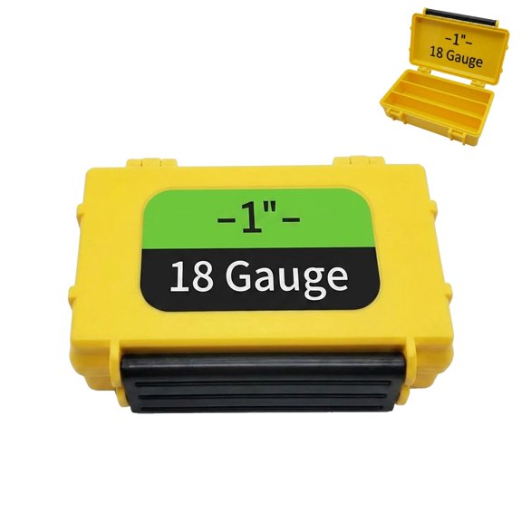 18 Gauge Brad Nail Organizer Case, Hard Shell Prevents Strip Breakage, Protective Tool Box Accessory