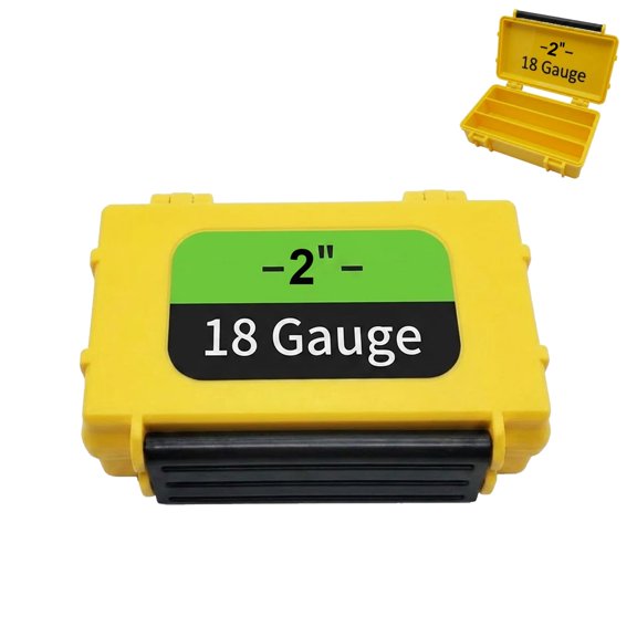 18 Gauge Brad Nail Organizer Case, Hard Shell Prevents Strip Breakage, Protective Tool Box Accessory