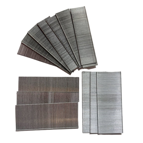 18 Gauge Brad Nails, 1200 Pieces, 2 Sizes (1-1/4 Inch and 2 Inch), Galvanized Finish, for Pneumatic and Electric Brad Nailers