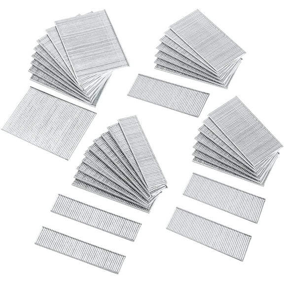 18 Gauge Brad Nails, 2, 1-1/4, 1, 5/8 Inch, 4000-Count Galvanized Brad Nails Assorted, 18GA Nail Gun Nails and Small Finishing Nails Assortment for Pneumatic, Electric Brad Nailer Gun