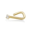 thumbnail image 1 of 18 Gauge Curved 14K Yellow Gold 0.01 Carat Diamond Nose Ring, 1 of 5