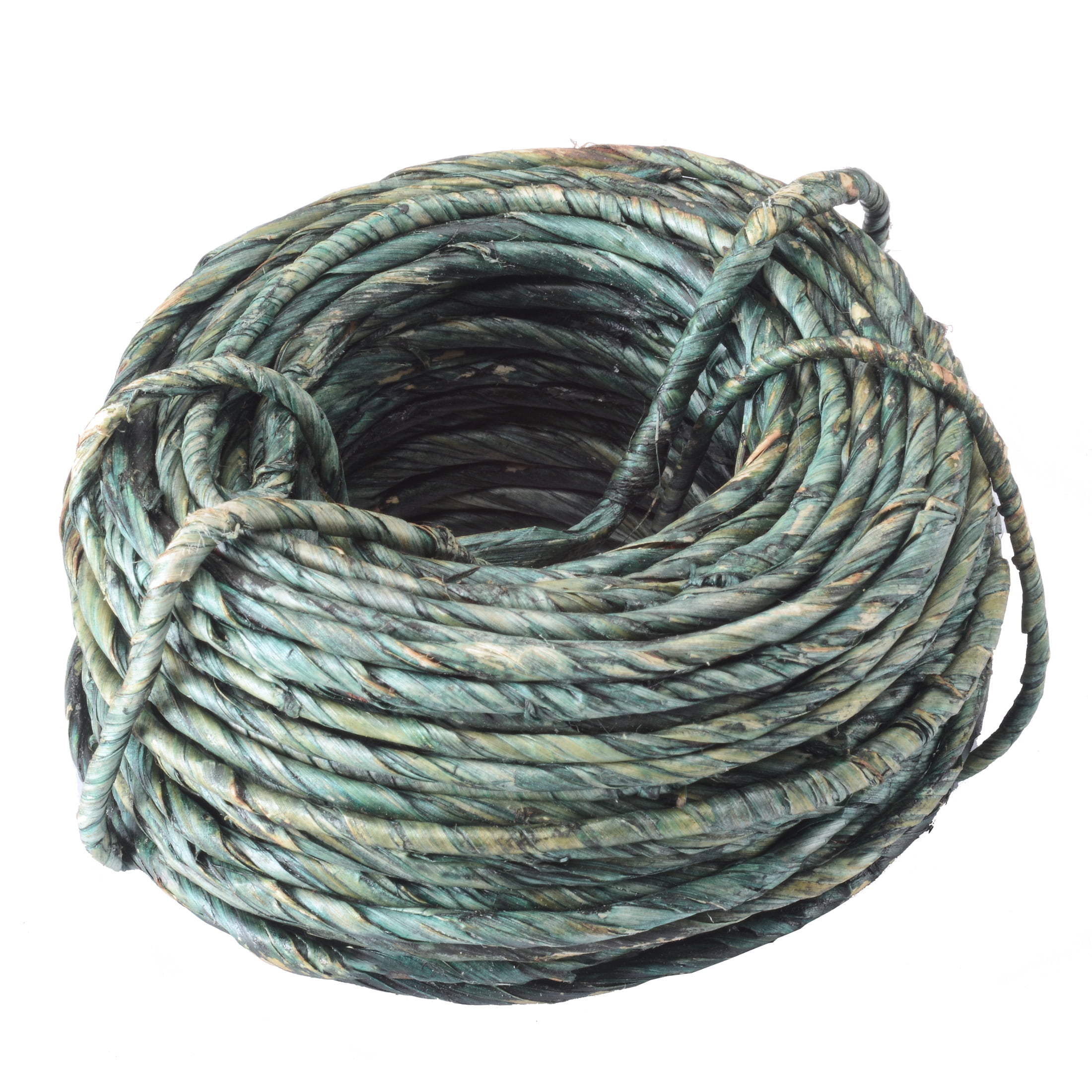 Ashland 18 Gauge Green Wrapped Wire - 45 ft Coils, Natural Ramie & Iron Floral Wire for Crafting, Bundling, DIY Decor & Rustic Arrangements, 12 Pack