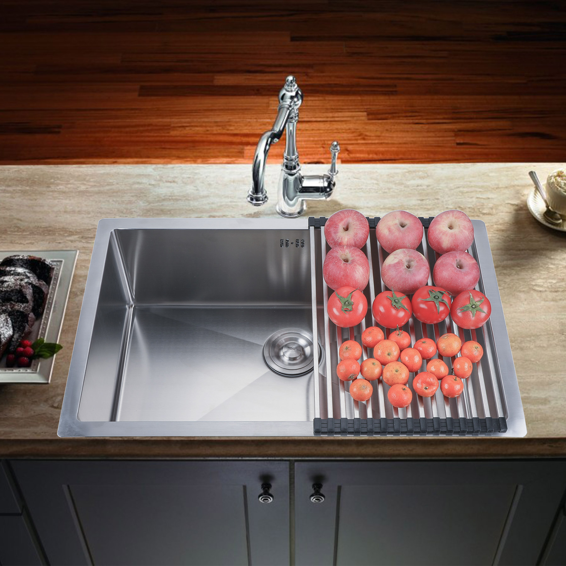18 Gauge Kitchen Sink Undermount Single Bowl Stainless Steel - image 1 of 7