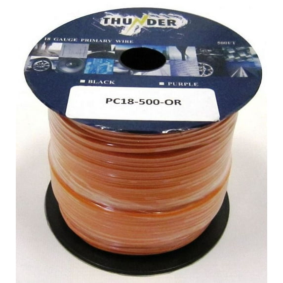 Avox PC18500OR Primary Wire 18ga 500ft Orange
