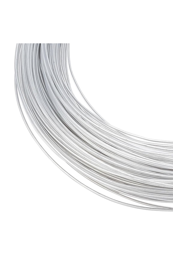 18 Gauge PVC Plastic Covered Aluminum Wire 196.85 Feet Bendable Aluminum Craft Wire with PVC Coating Flexible Bendy Crafting Wire for Hair Bows Headbands Shaping Hat Brim Silver for diy making