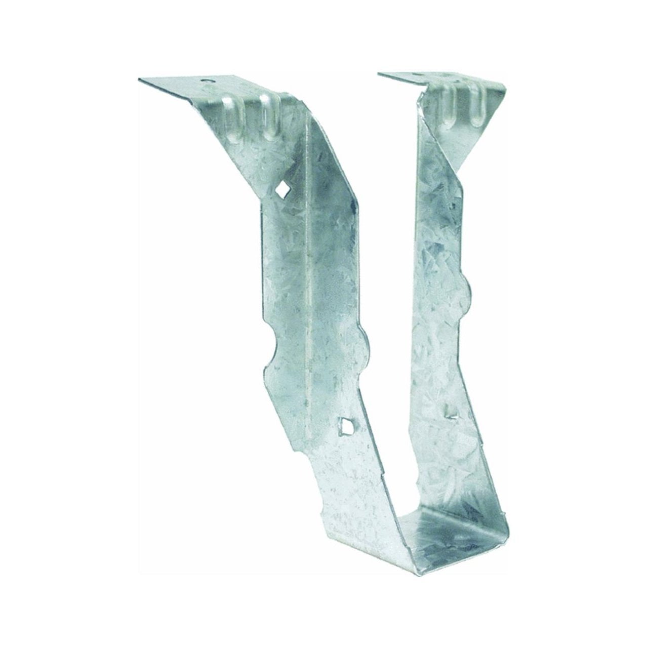 Simpson Strong-Tie 18-Gauge Steel Post Frame Hanger - Galvanized - 1-9/16" W x 5-3/8" H x 1-1/4" — Residential Use, Standard Application