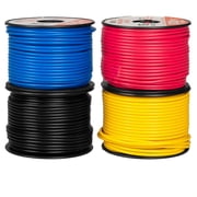 Iron Forge Cable 18 Gauge Primary Automotive Wire - 6 Roll Assortment Pack - 100 Ft of Copper Clad Aluminum Wire per Roll - for Home or Automotive