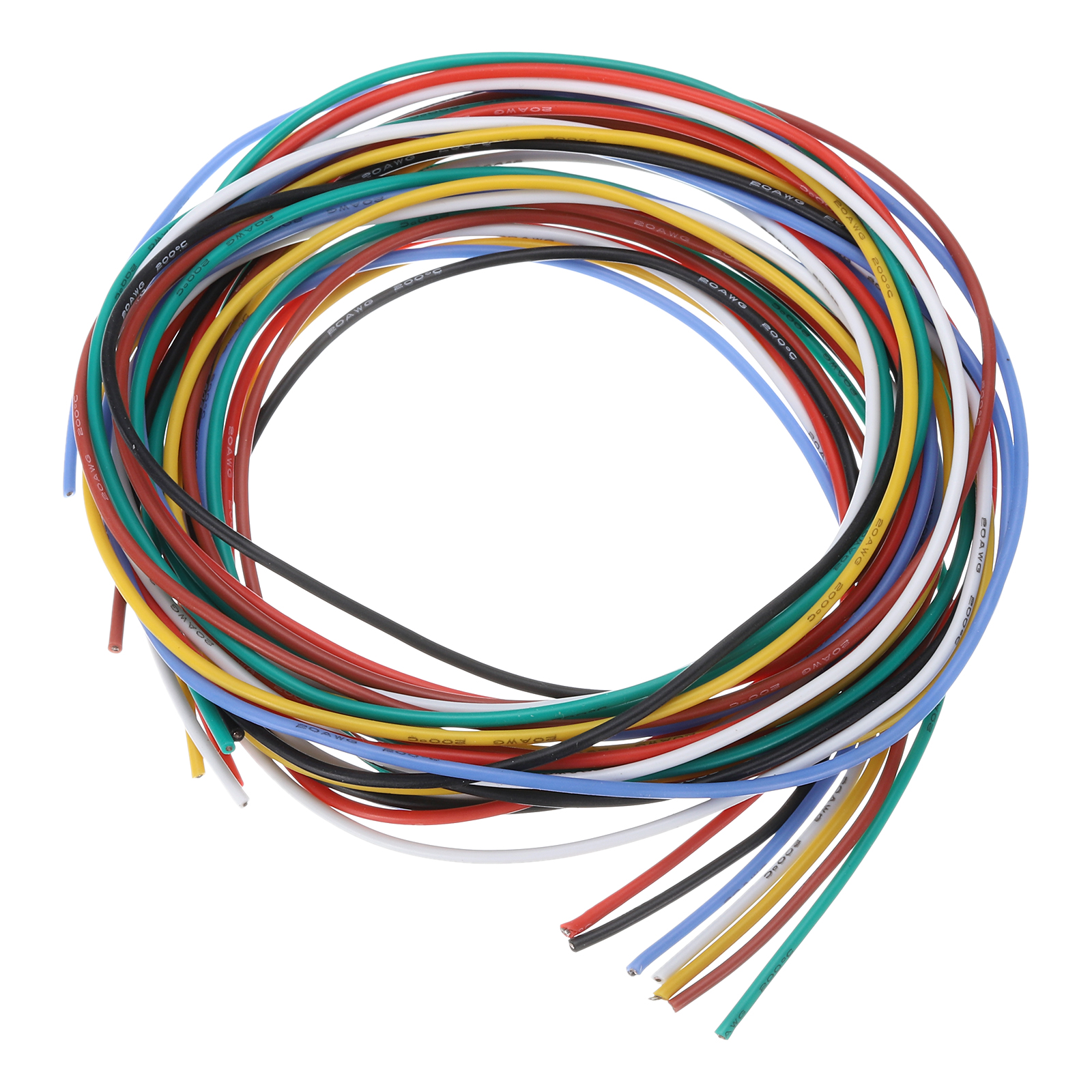 Ancor Filo Di Rame Stagnato 18AWG (0,8mm²) Giallo 35FT (10,6 Metri) - DAN-1139
