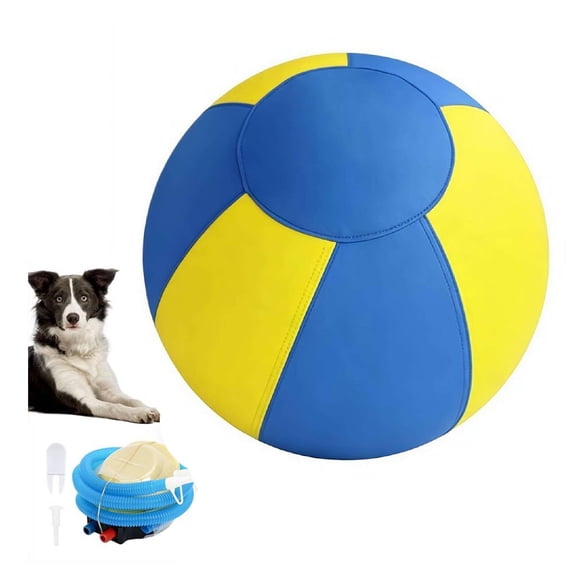18" Giant Herding Ball Dogs, Dog Herding Ball,Inflatable Durable Tear-Resistant Calming Big Jumbo Ball for Dogs Horses Sheeps Pet Play & Exercise, Entertainment, Fun, Training Outdoor