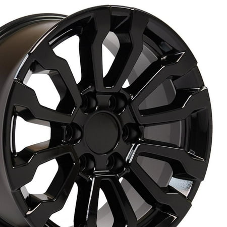 Set(4) OE Wheels CV35 18x8.5 Gloss Black Rims 6x139.7 26ET