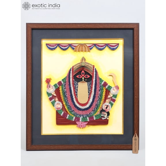18" Goddess Kali - Quilling Art Work with Frame | Quilling Paper | Handmade