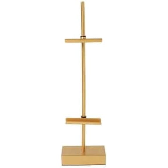 18" Gold Steel Adjustable Tabletop Easel by Studio Dcor - Decorative Stand for Pictures, Frames, Books, Cards, Plates - 1 Pack
