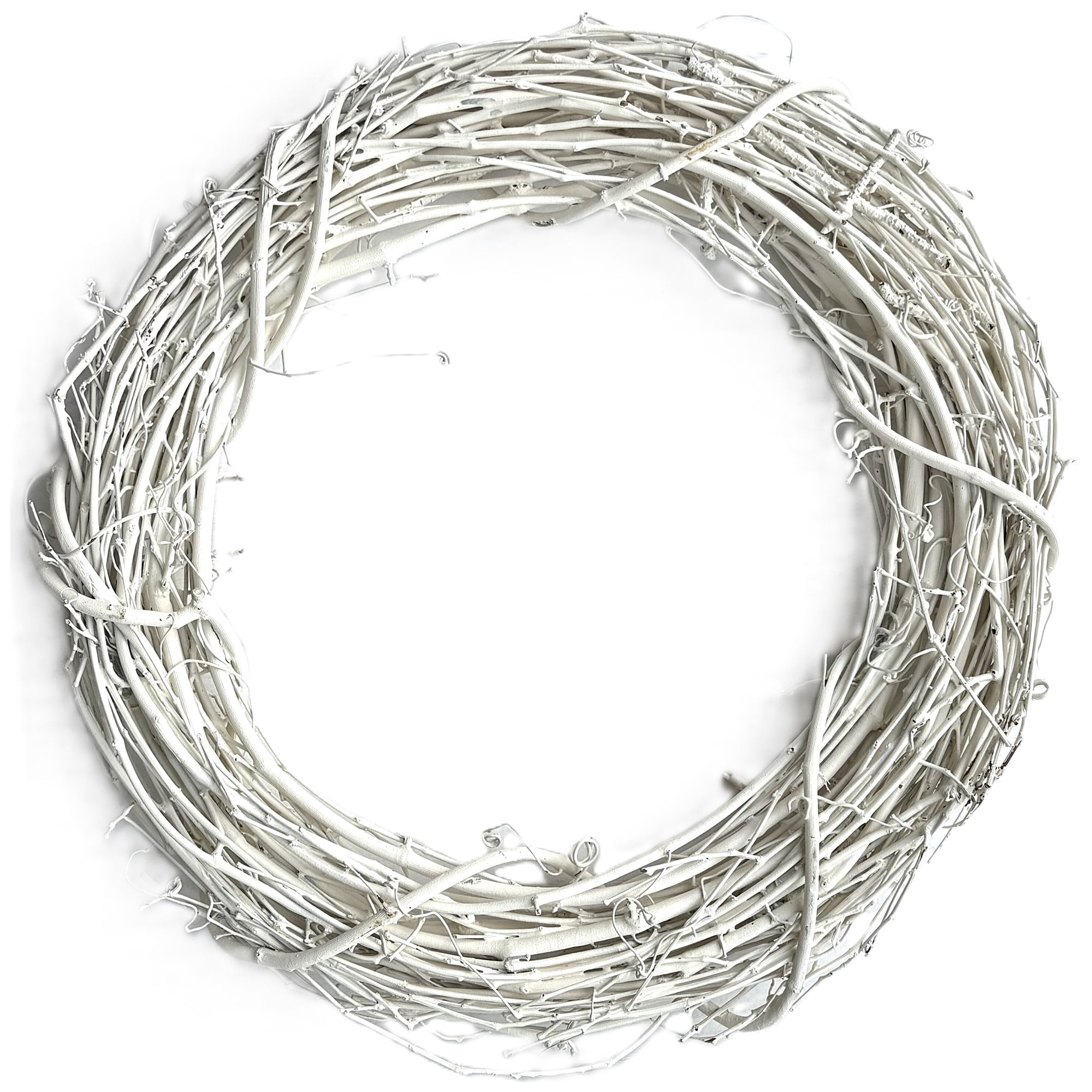 Kraft Lane: 18" Painted Grapevine Wreath - White - DIY Craft Projects, Handcrafted, In-Outdoor Decoration, Behr Paint, Seasonal-Holiday-Event-Home