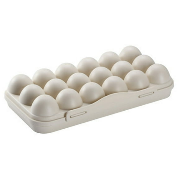 18 Grid Egg Storage Boxes Anti collision Stackable for Refrigerator Use
