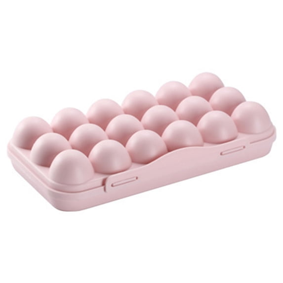 18 Grid Egg Storage Boxes Anti collision Stackable for Refrigerator Use