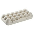 thumbnail image 1 of 18 Grid PET Egg Storage Box for Refrigerator, Stackable Anti-Collision, Kitchen Egg Tray Organizer, 1 of 6