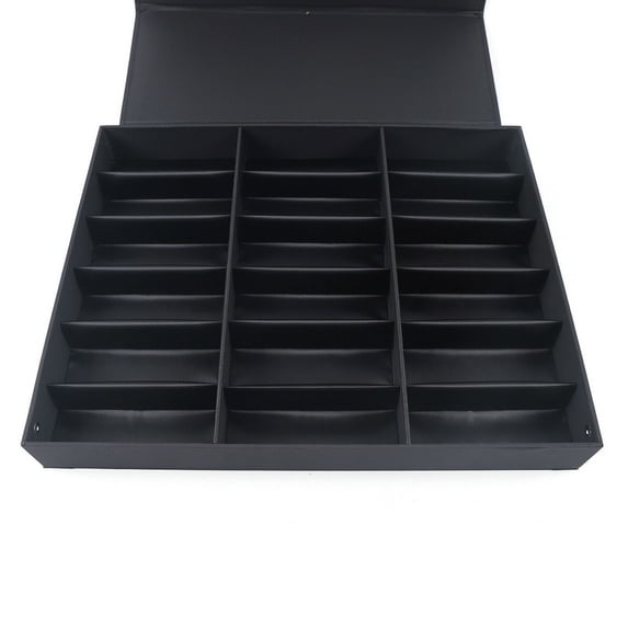 18 Grids Glasses Display Storage Case Portable 18 Slot Eyeglass Sunglasses Glasses Storage Case Display Grid Box