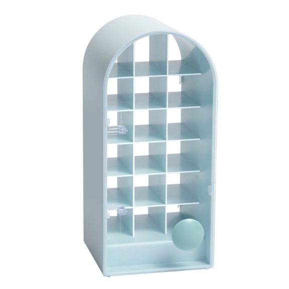 18 Grids Lipstick Holder Makeup Organizer Cosmetic Storage Box Lip Gloss Display Stand Transparent Plastic Box with Lid