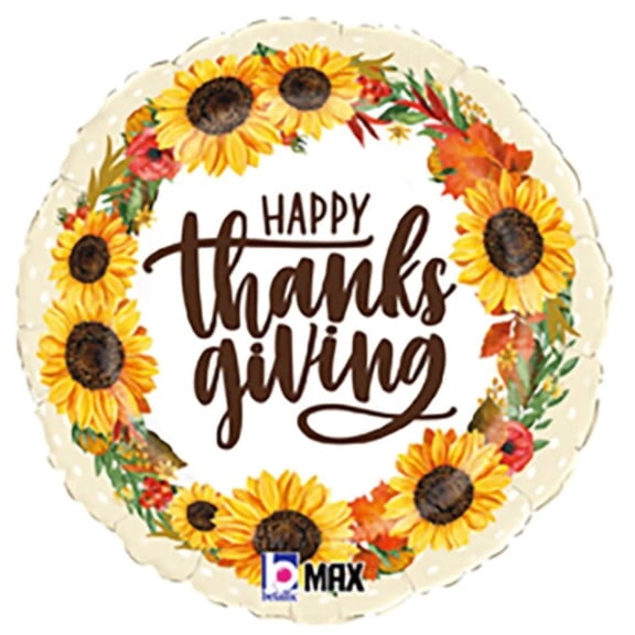 18" HAPPY THANKSGIVING BALLOON Party Supplies Decorations Foil Mylar Balloon