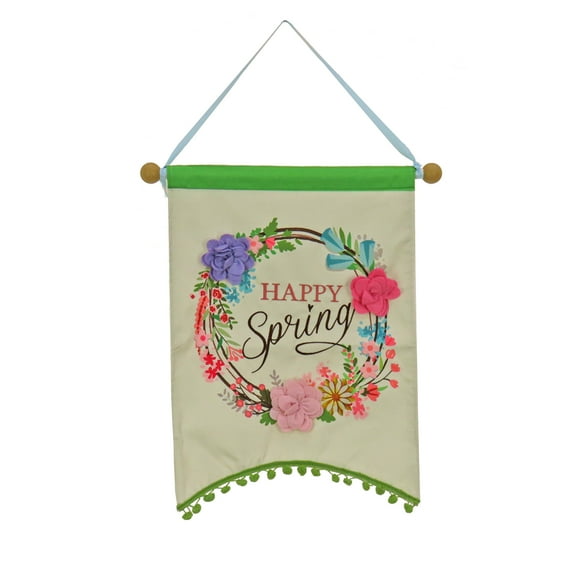 18" Happy Spring Banner