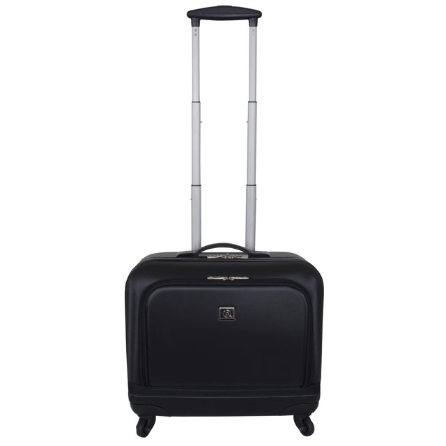 18" HardSide Rolling Spinner Briefcase with Laptop Section, Black